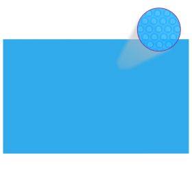 Pool Cover Blue PE film with air chambers 102.4 x 63.0 in